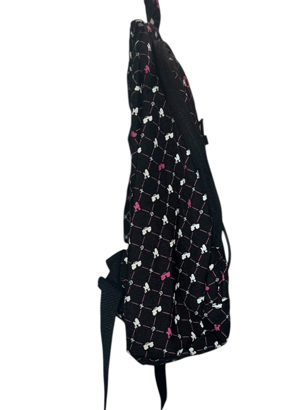Dakine Mini Backpack Black Pink Monster Truck & Poodle Print | Y2K - Picture 4 of 9
